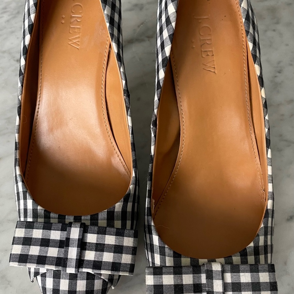 J. Crew Black and White Checkered Women's Shoes